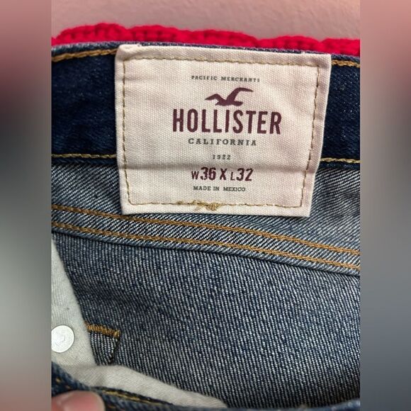 Two pairs of EUC men’s jeans size 36x32 vintage and Holister - Picture 1 of 11
